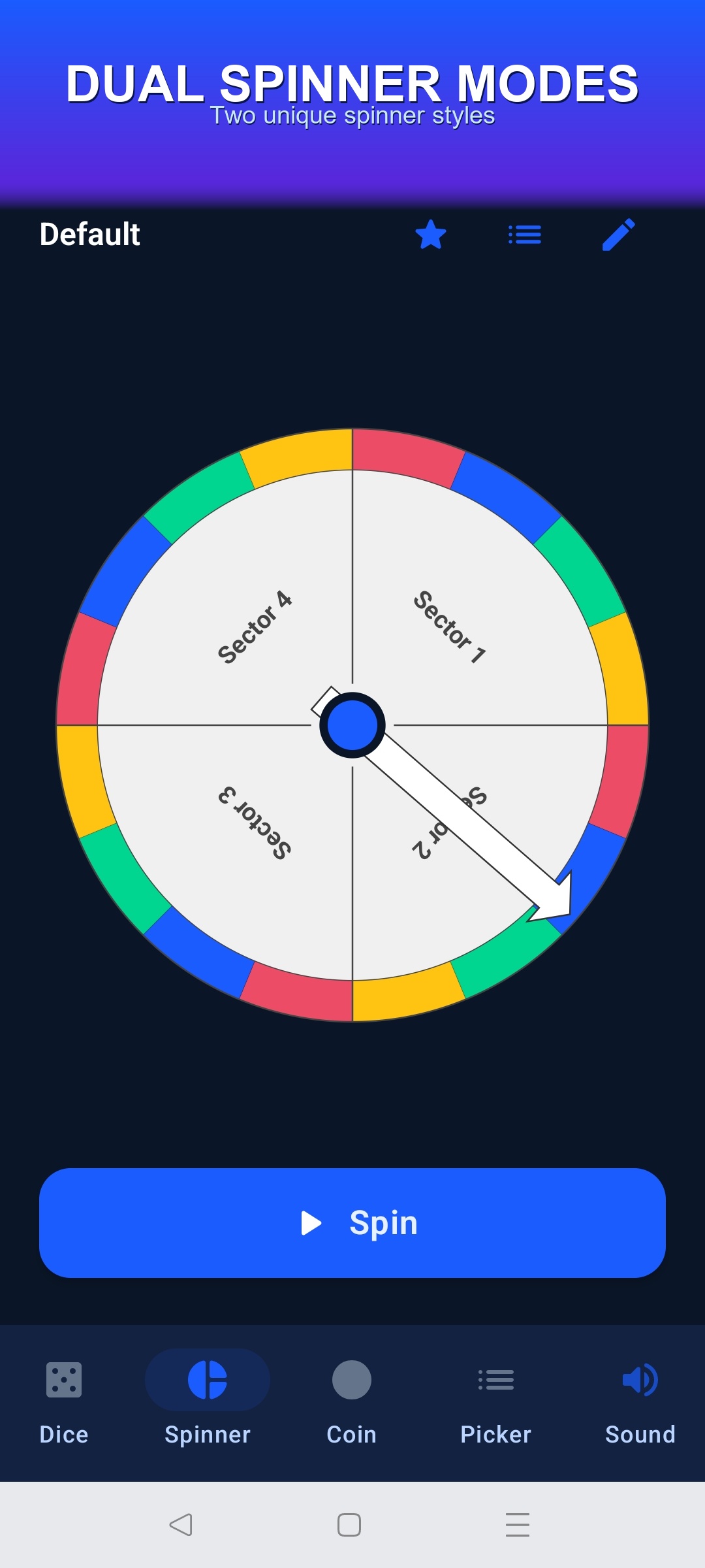 Custom spinner